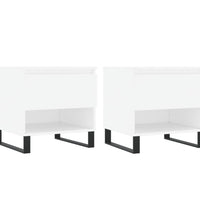 Couchtische 2 Stk. Weiß 50x46x50 cm Holzwerkstoff