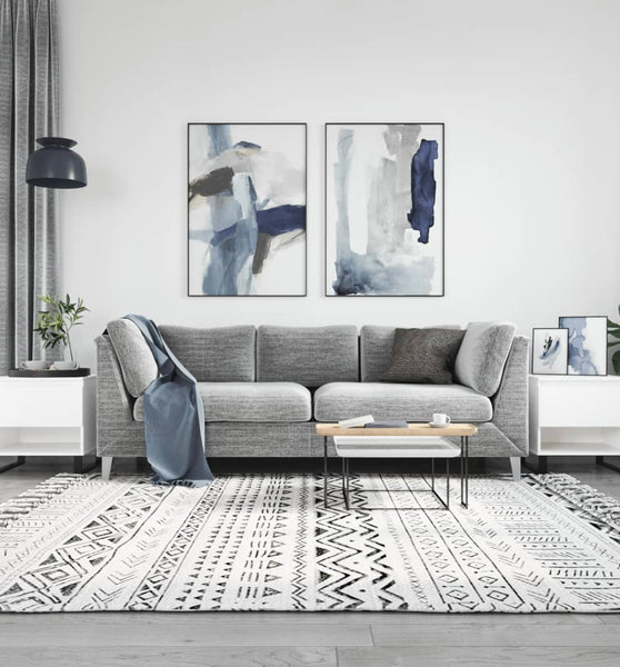 Couchtische 2 Stk. Weiß 50x46x50 cm Holzwerkstoff