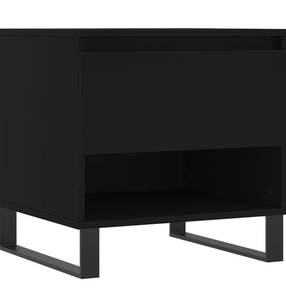 Couchtisch Schwarz 50x46x50 cm Holzwerkstoff