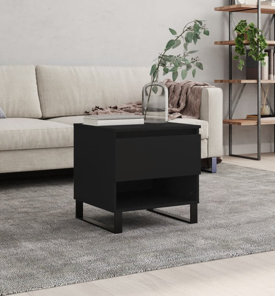 Couchtisch Schwarz 50x46x50 cm Holzwerkstoff