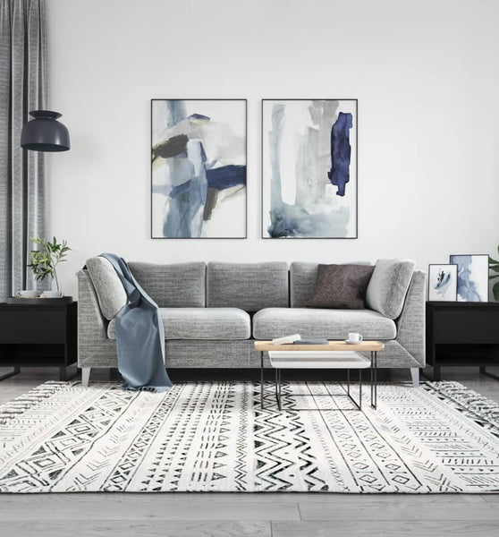 Couchtische 2 Stk. Schwarz 50x46x50 cm Holzwerkstoff