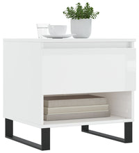 Couchtisch Hochglanz-Weiß 50x46x50 cm Holzwerkstoff