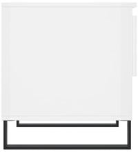 Couchtisch Hochglanz-Weiß 50x46x50 cm Holzwerkstoff