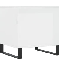 Couchtisch Hochglanz-Weiß 50x46x50 cm Holzwerkstoff