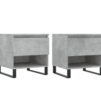 Couchtische 2 Stk. Betongrau 50x46x50 cm Holzwerkstoff
