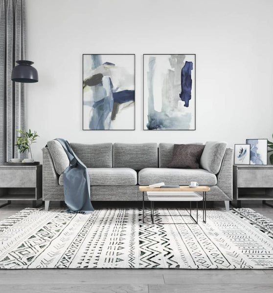 Couchtische 2 Stk. Betongrau 50x46x50 cm Holzwerkstoff