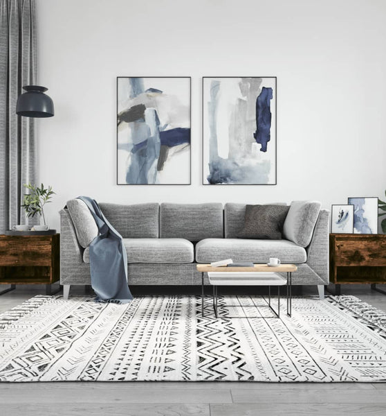 Couchtische 2 Stk. Räuchereiche 50x46x50 cm Holzwerkstoff