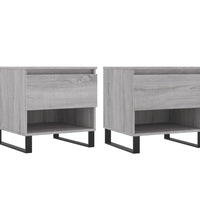 Couchtische 2 Stk. Grau Sonoma 50x46x50 cm Holzwerkstoff