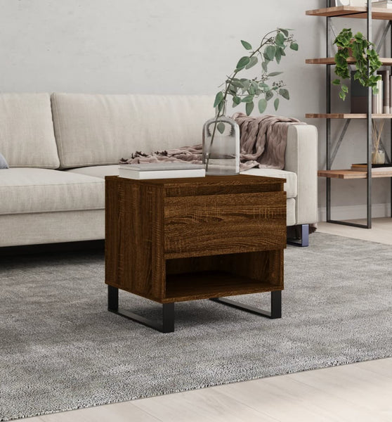 Couchtisch Braun Eichen-Optik 50x46x50 cm Holzwerkstoff
