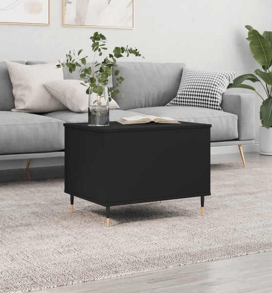 Couchtisch Schwarz 60x44,5x45 cm Holzwerkstoff