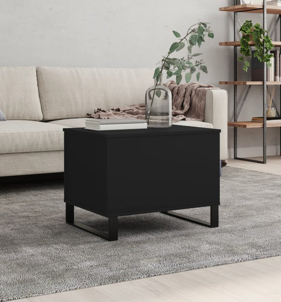 Couchtisch Schwarz 60x44,5x45 cm Holzwerkstoff