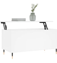 Couchtisch Weiß 90x44,5x45 cm Holzwerkstoff