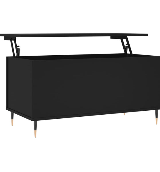 Couchtisch Schwarz 90x44,5x45 cm Holzwerkstoff