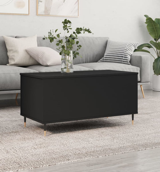 Couchtisch Schwarz 90x44,5x45 cm Holzwerkstoff
