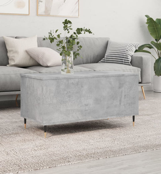 Couchtisch Betongrau 90x44,5x45 cm Holzwerkstoff