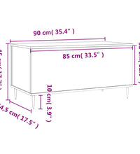 Couchtisch Braun Eichen-Optik 90x44,5x45 cm Holzwerkstoff