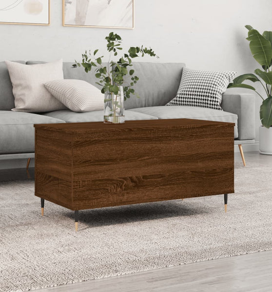 Couchtisch Braun Eichen-Optik 90x44,5x45 cm Holzwerkstoff