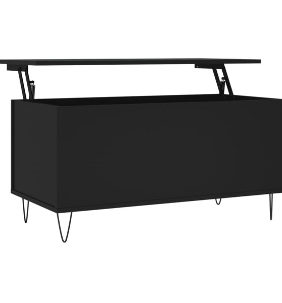 Couchtisch Schwarz 90x44,5x45 cm Holzwerkstoff