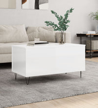 Couchtisch Hochglanz-Weiß 90x44,5x45 cm Holzwerkstoff