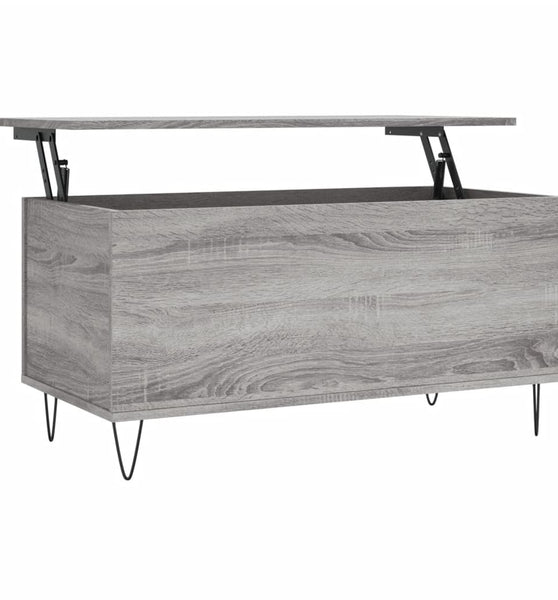 Couchtisch Grau Sonoma 90x44,5x45 cm Holzwerkstoff