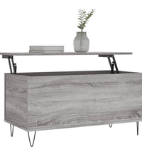Couchtisch Grau Sonoma 90x44,5x45 cm Holzwerkstoff