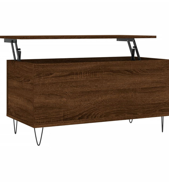 Couchtisch Braun Eichen-Optik 90x44,5x45 cm Holzwerkstoff