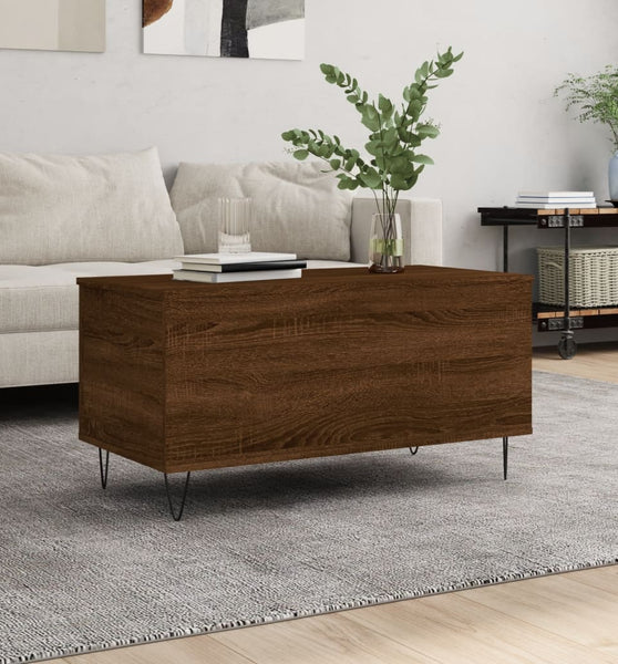 Couchtisch Braun Eichen-Optik 90x44,5x45 cm Holzwerkstoff