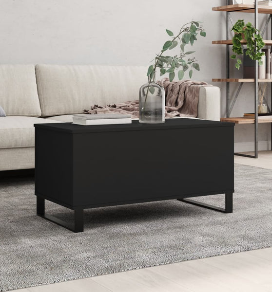Couchtisch Schwarz 90x44,5x45 cm Holzwerkstoff