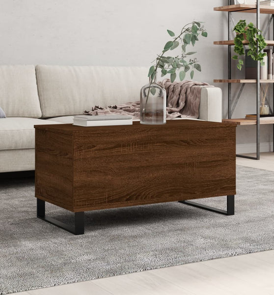 Couchtisch Braun Eichen-Optik 90x44,5x45 cm Holzwerkstoff