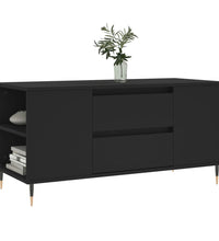 Couchtisch Schwarz 102x44,5x50 cm Holzwerkstoff