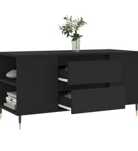 Couchtisch Schwarz 102x44,5x50 cm Holzwerkstoff