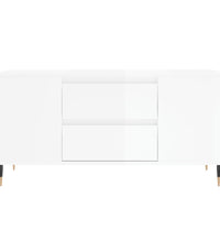 Couchtisch Hochglanz-Weiß 102x44,5x50 cm Holzwerkstoff