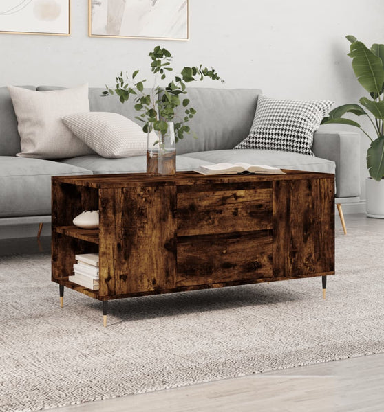 Couchtisch Räuchereiche 102x44,5x50 cm Holzwerkstoff