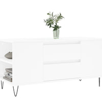 Couchtisch Weiß 102x44,5x50 cm Holzwerkstoff