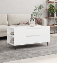 Couchtisch Weiß 102x44,5x50 cm Holzwerkstoff