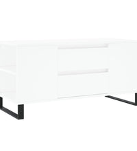 Couchtisch Weiß 102x44,5x50 cm Holzwerkstoff