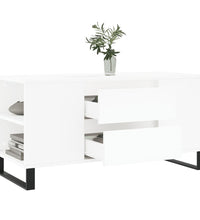 Couchtisch Weiß 102x44,5x50 cm Holzwerkstoff