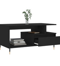 Couchtisch Schwarz 90x49x45 cm Holzwerkstoff