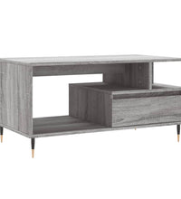 Couchtisch Grau Sonoma 90x49x45 cm Holzwerkstoff