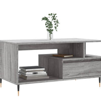 Couchtisch Grau Sonoma 90x49x45 cm Holzwerkstoff