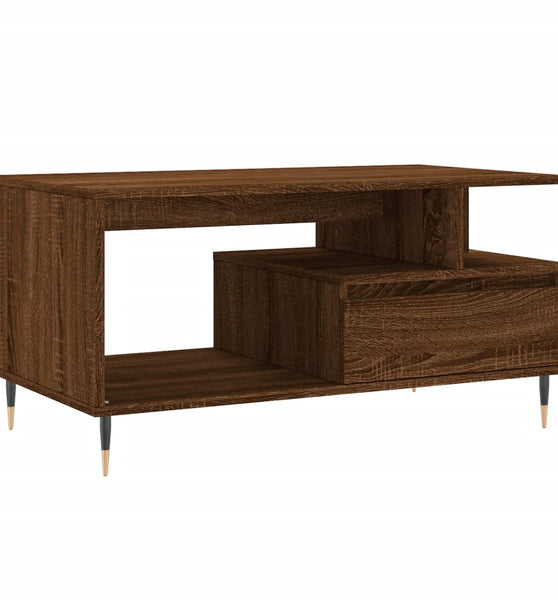 Couchtisch Braun Eichen-Optik 90x49x45 cm Holzwerkstoff