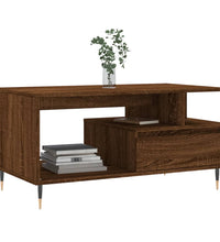 Couchtisch Braun Eichen-Optik 90x49x45 cm Holzwerkstoff