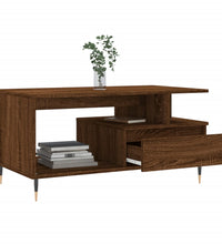 Couchtisch Braun Eichen-Optik 90x49x45 cm Holzwerkstoff
