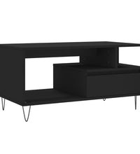 Couchtisch Schwarz 90x49x45 cm Holzwerkstoff