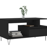 Couchtisch Schwarz 90x49x45 cm Holzwerkstoff