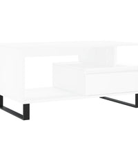 Couchtisch Weiß 90x49x45 cm Holzwerkstoff