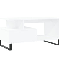 Couchtisch Weiß 90x49x45 cm Holzwerkstoff