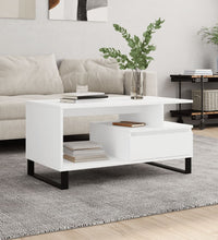 Couchtisch Weiß 90x49x45 cm Holzwerkstoff