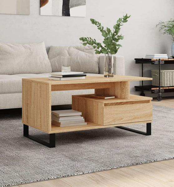 Couchtisch Sonoma-Eiche 90x49x45 cm Holzwerkstoff