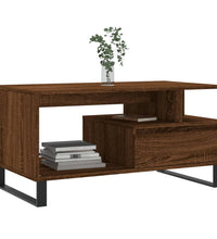 Couchtisch Braun Eichen-Optik 90x49x45 cm Holzwerkstoff